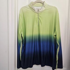 Long sleeve sun shirt 1/4 zip top